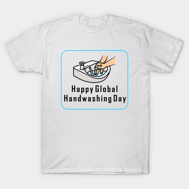 Happy Hand Washing Day T-Shirt by ManojTdesign